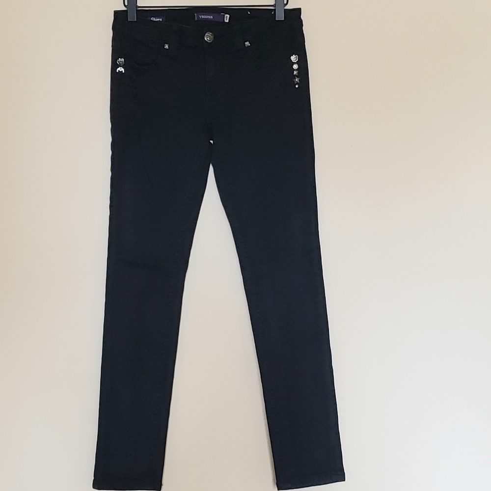 Vigoss Skinny Distressed Studded Jeans